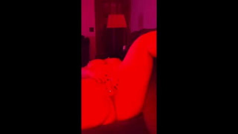 Hot babe plays with big boobs on couch, relaxing climax closeup
