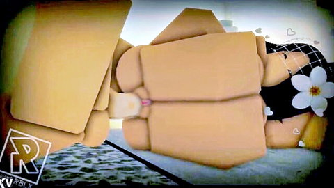 Roblox rule34 animated girl with black hair in night vaginal sex