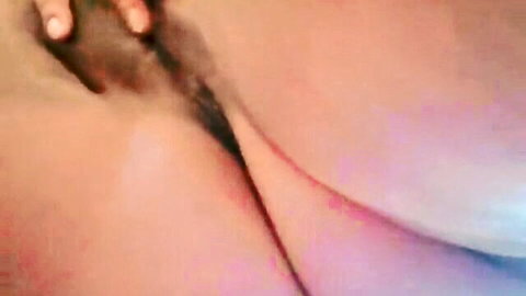 Horny Nicky shaking her big tits and belly in amateur solo tease