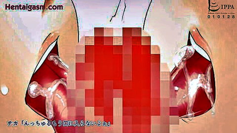Censored hentai babe with huge tits and cum in harem heat scene