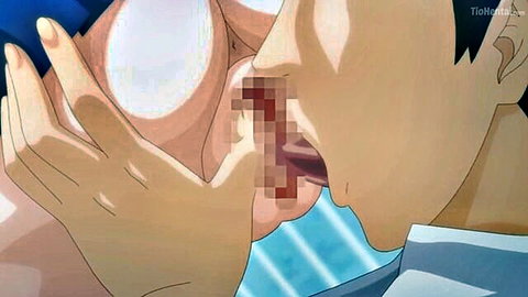 Anime big tits MILF nipple sucking scene from Hajimete No Hitozuma