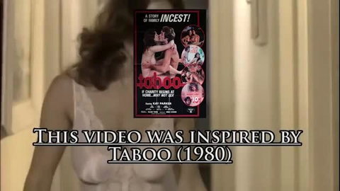 Taboo 1980 inspired incest porn poster with family sex scenes