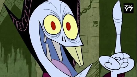 Cartoon skull character with sword from The Modifuckrs adult animation