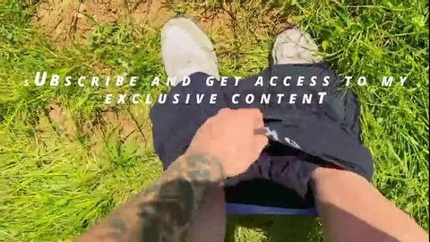 Pretty teen gets fucked outdoors in shorts, POV angle