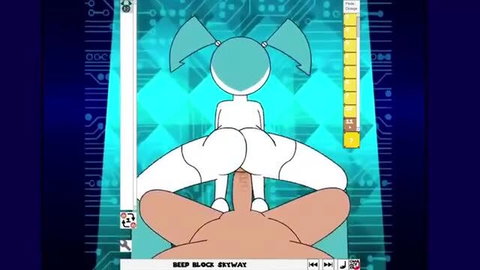 Teenage Robot girl riding penis in explicit robot sex scene