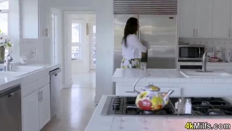 Dana DeArmond MILF in kitchen getting ready for anal scene