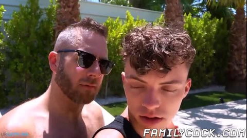 Joel Someone and Jack Valor shirtless poolside thumbnail