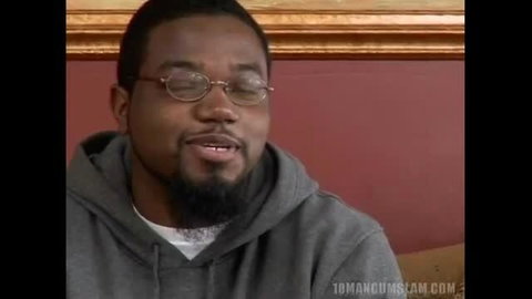 Luscious Lopez in gray hoodie from 10 Man Cum Slam