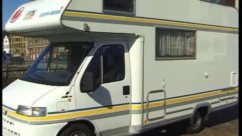 Young brunette picked up on street fucked doggystyle in campervan
