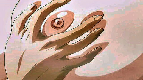 Uncensored anime cleavage episode 1 close-up on erect nipple and hand-cupped breast