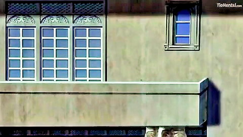 Elegant mansion balcony in Ojou-sama Wa H Ga Osuki hentai animation ep 1