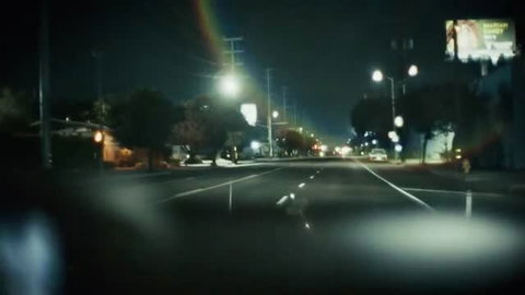 Tommy Pistol in night drive scene from NEW Strip adult video