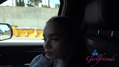 Selina Imai POV car scene in ATK Girlfriends adult video