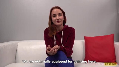 Nikola redhead amateur on casting couch - Czech Casting studio