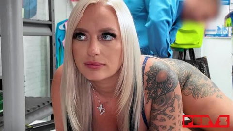 Elana Bunnz shoplifter caught, tattooed in security office