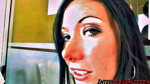 Seductive Nadia close-up, craving BBC in hot interracial scene