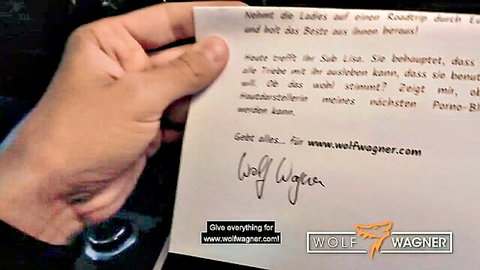 SubLisa in Wolf Wagner Casting: Hot German pornstar audition contract signing