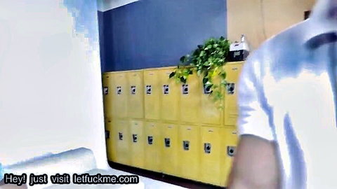 Sexy teens compete for mature cock with big ass in steamy locker room fuck