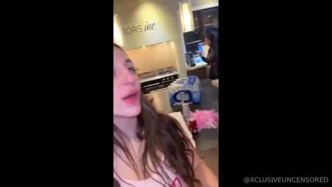 Megan McCarthy in revealing tank top, close-up selfie video thumbnail
