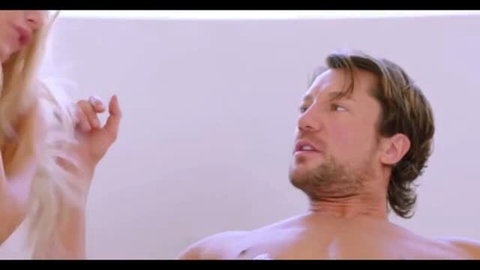 Nicole Aniston topless with shirtless man in intimate softcore scene