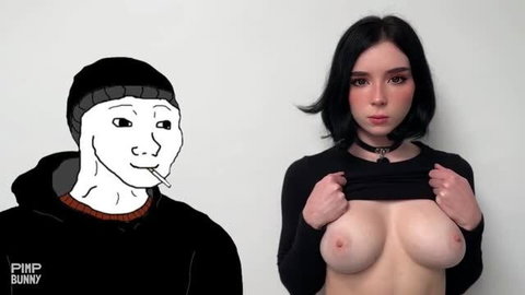 Sweetie Fox deepthroat and sex scene with doomer girl cosplay
