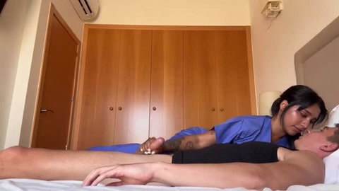Yasmina Khan nurse fucked doggystyle, patient cums in her ass
