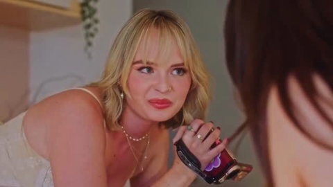 Lilly Bell & Lana Smalls blonde and brunette in passionate lesbian scene