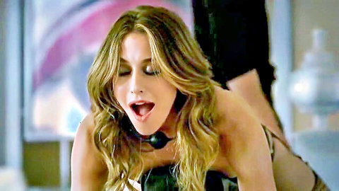 Kate Foster ball gagged and bound in BDSM spanking scene