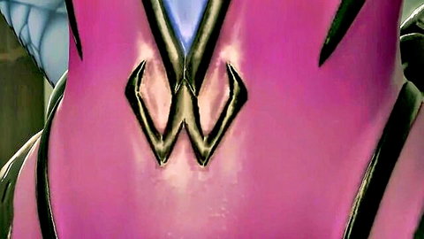 Giantess Widowmaker purple armor close-up for anal vore with Sombra