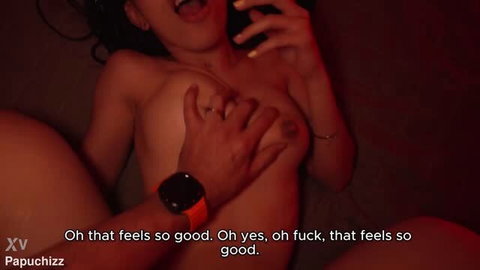 Sara Taylor moaning while getting her tits groped, phone in hand, hot amateur scene