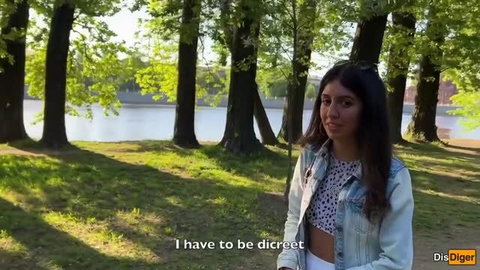 Katty West in park setting for Public Orgasms video thumbnail