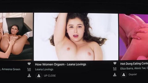 Leana Lovings topless close-up with big natural tits, How Women Orgasm video thumbnail