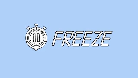 Blonde MILF with huge tits frozen in time during hostess freeze porn scene