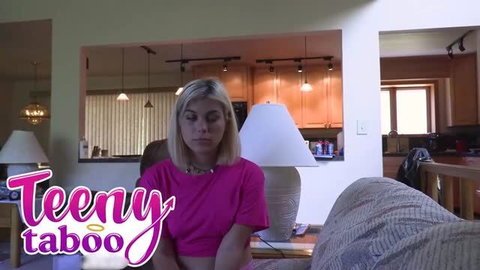 Lilith Grace in pink crop top from Teeny Taboo adult video