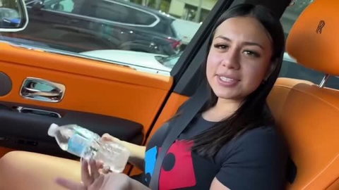 Latina Dominoes employee in Rolls Royce