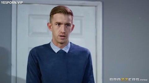 Redhead male actor in blue sweater, Wild Women At Work adult video