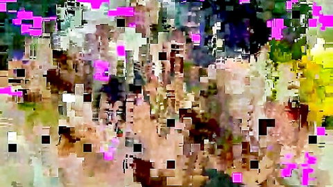 West Coast gangbang: slut hard fucked by multiple guys on sofa