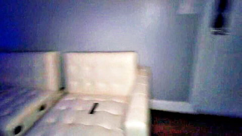 Queen Rogue in steamy stepmom seduction on white couch