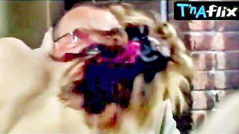 Natasha Radetic topless breasts scene with man in Odyssey 5 episode