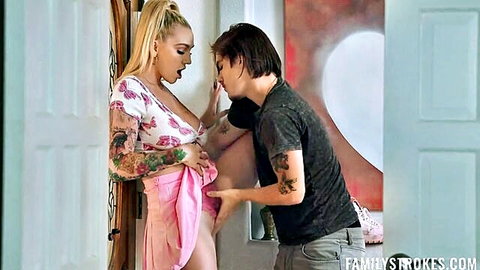 Kendra Sunderland exposed in steamy stepsis sex scene with intimate touch