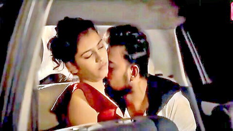 Desi couple passionately kissing in car, Dil Do 2020 Hindi XXX series