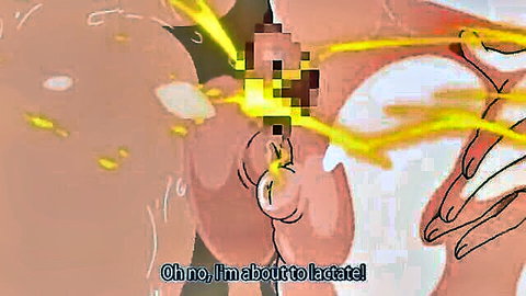 Hentai anime girl with massive lactating tits in explicit scene from 3Ping Lovers ep 1