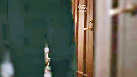 Shadowy Asian MILF at door in stepmother seduction scene