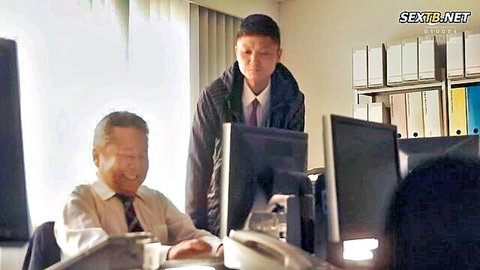 Japanese student Ninomiya provokes teacher in office suit play