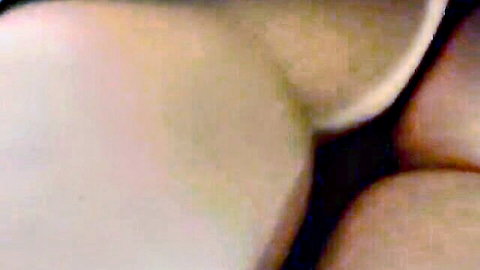 Babe's white panties pulled aside exposing wet pussy and tight asshole close-up